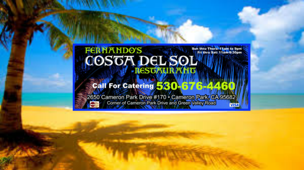 &nbsp;&nbsp;&nbsp;&nbsp;&nbsp;&nbsp;&nbsp;&nbsp;&nbsp;&nbsp;&nbsp;&nbsp;&nbsp;&nbsp;&nbsp;&nbsp;&nbsp; Fernando's Costa Del Sol Restaurant
